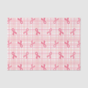 Breast kankerroze lintpatroon tissuepapier
