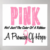 Breast kankerroze lintsymbool voor hoop poster (Voorkant)