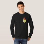 Breast Pocket Funny Kangaroo Paintball T-shirt (Voorkant volledig)