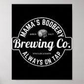 Breastfeeding Brewery Mamas Ery New Mom Brewing  Poster (Voorkant)