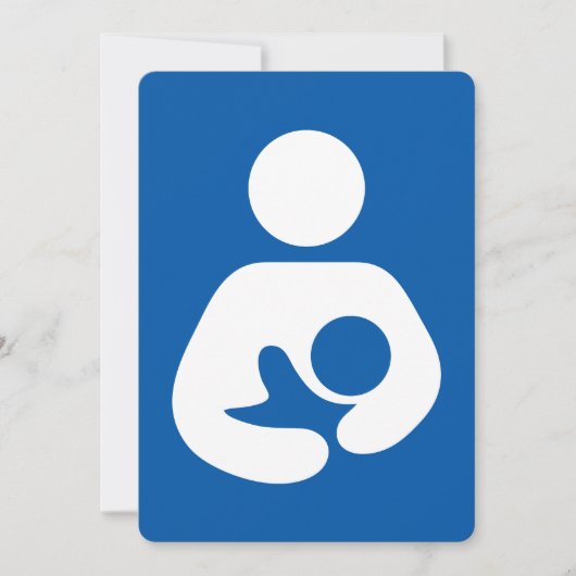 Breastfeeding / Nursing Icon Kaart (Voorkant)
