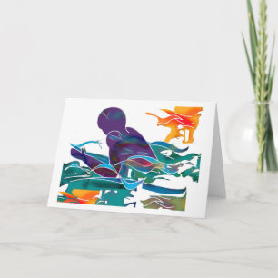 Breaststroke Cutout Kaart