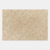 Breath Flowers Boho Chic Baptism Wedding Inpakpapier Vel (Voorkant)