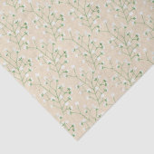 Breath Flowers Boho Chic Baptism Wedding Tissuepapier (Detail)
