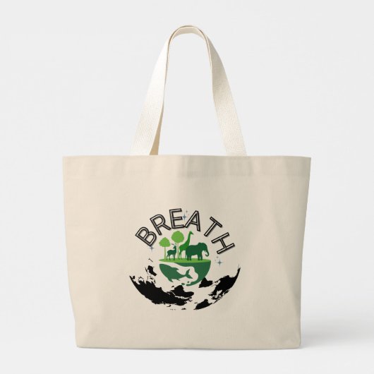 Breath Grote Tote Bag (Achterkant)