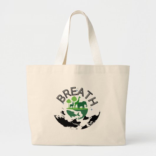 Breath Grote Tote Bag (Voorkant)