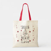 Breath is Life Canvas tas (Achterkant)