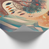 Breath of Everest, Dreamcatcher Tree of Life Cadeaupapier (Hoek)