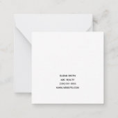 Breath of Fresh Air Vastgoed Marketing Notitiekaartje (Achterkant)