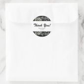 Breath Weddenkers voor zwarte en witte baby's Ronde Sticker (Tas)