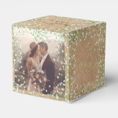 Breath White Flowers Rustic Boho Wedding Bedankdoosjes (Achterkant)