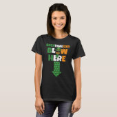Breathalizer Blow Here St Patricks Day Pineapple S T-shirt (Voorkant volledig)