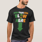 Breathalizer Blow Here St Patricks Day Pineapple S T-shirt (Voorkant)