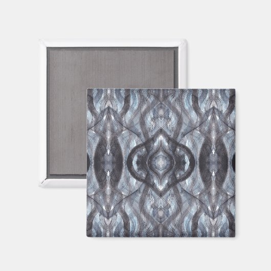 Breathe Abstract Dark Blue Black Watercolor Art Magneet (Voorkant / Achterkant)