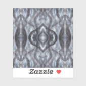 Breathe Abstract Dark Blue Black Watercolor Art Sticker (Vel)