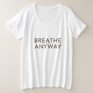 Breathe Anyway – Stress Awareness Minimal Yellow  Grote Maat T-shirt