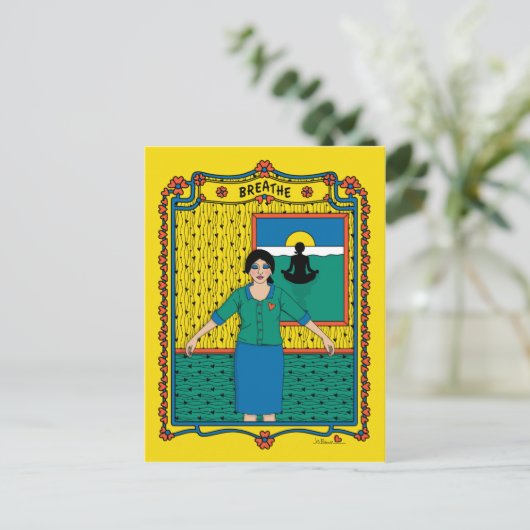Breathe_B_ Briefkaart (Staand voorkant)