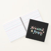 Breathe & Begin Pastel Notebook Notitieboek (Binnen)