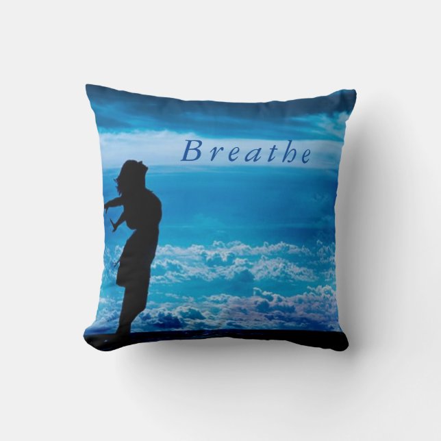 Breathe Believe Soar Cozy Kussen (Voorkant)