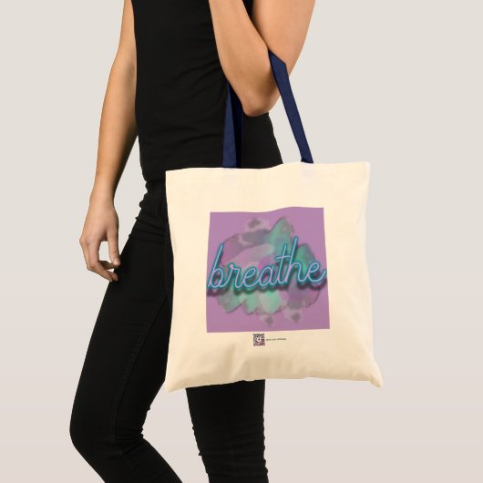 'BREATHE' Boodschappentas Tote Bag (Voorkant (product))