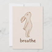 Breathe Bunny Note Cards Notitiekaartje (Voorkant)