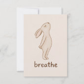 Breathe Bunny Thank You Card Bedankkaart (Voorkant)