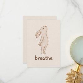 Breathe Bunny Thank You Card Bedankkaart