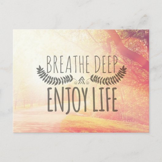 Breathe Deep Briefkaart (Voorkant)