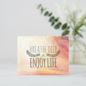 Breathe Deep Briefkaart (Staand voorkant)