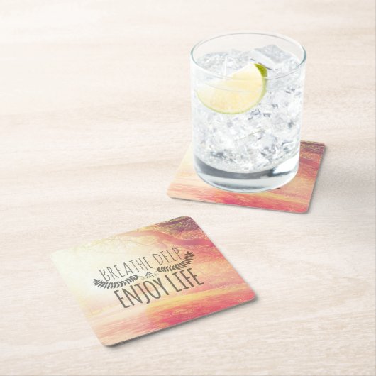 Breathe Deep Kartonnen Onderzetters (Insitu)