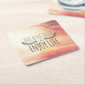 Breathe Deep Kartonnen Onderzetters (Schuin)