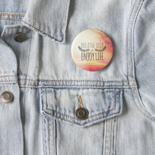 Breathe Deep Ronde Button 5,7 Cm (In situ)