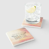 Breathe Deep Stenen Onderzetter (Zijkant)