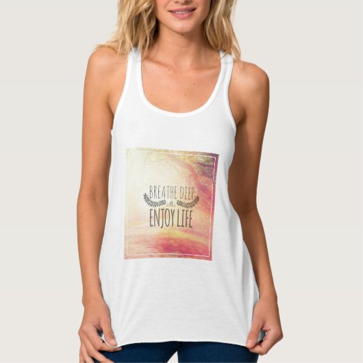 Breathe Deep Tanktop (Voorkant)