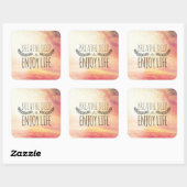 Breathe Deep Vierkante Sticker (Vel)