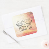 Breathe Deep Vierkante Sticker (Envelop)
