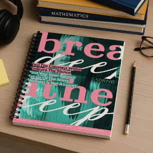 Breathe Deep Wellness Journal - Motivatie quote Notitieboek