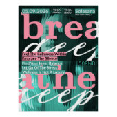 Breathe Deep Yoga Poster – Wellness & Mindfulness (Voorkant)