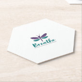 Breathe Dragonfly Suicide Prevention mental health Kartonnen Onderzetters (Schuin)