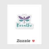 Breathe Dragonfly Suicide Prevention mental health Sticker (Vel)