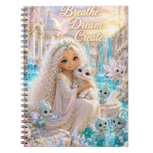 Breathe Dream. Create. Collectie -Fleece deken Notitieboek