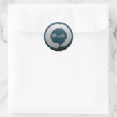 Breathe Enso Stitch Ronde Sticker (Tas)