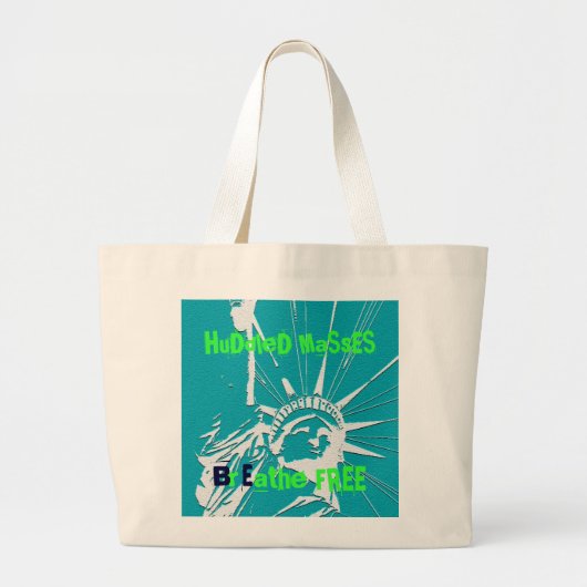 Breathe Free Bag Grote Tote Bag (Voorkant)