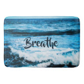 "Breathe" Hawaii Turquoise Blue Ocean Waves Foto Badmat (Voorkant)