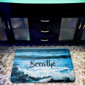 "Breathe" Hawaii Turquoise Blue Ocean Waves Foto Badmat