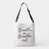 Breathe in, breathe out tote bag (Achterkant)