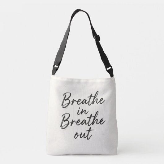 Breathe in, breathe out tote bag (Achterkant)