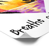 Breathe In Love Breathe Out Gratitude Sitive Motiv Poster (Hoek)
