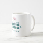 “Breathe in Peace” Minimalist Zen Mug Koffiemok (Voorkant rechts)