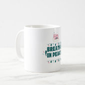 “Breathe in Peace” Minimalist Zen Mug Koffiemok (Voorkant links)